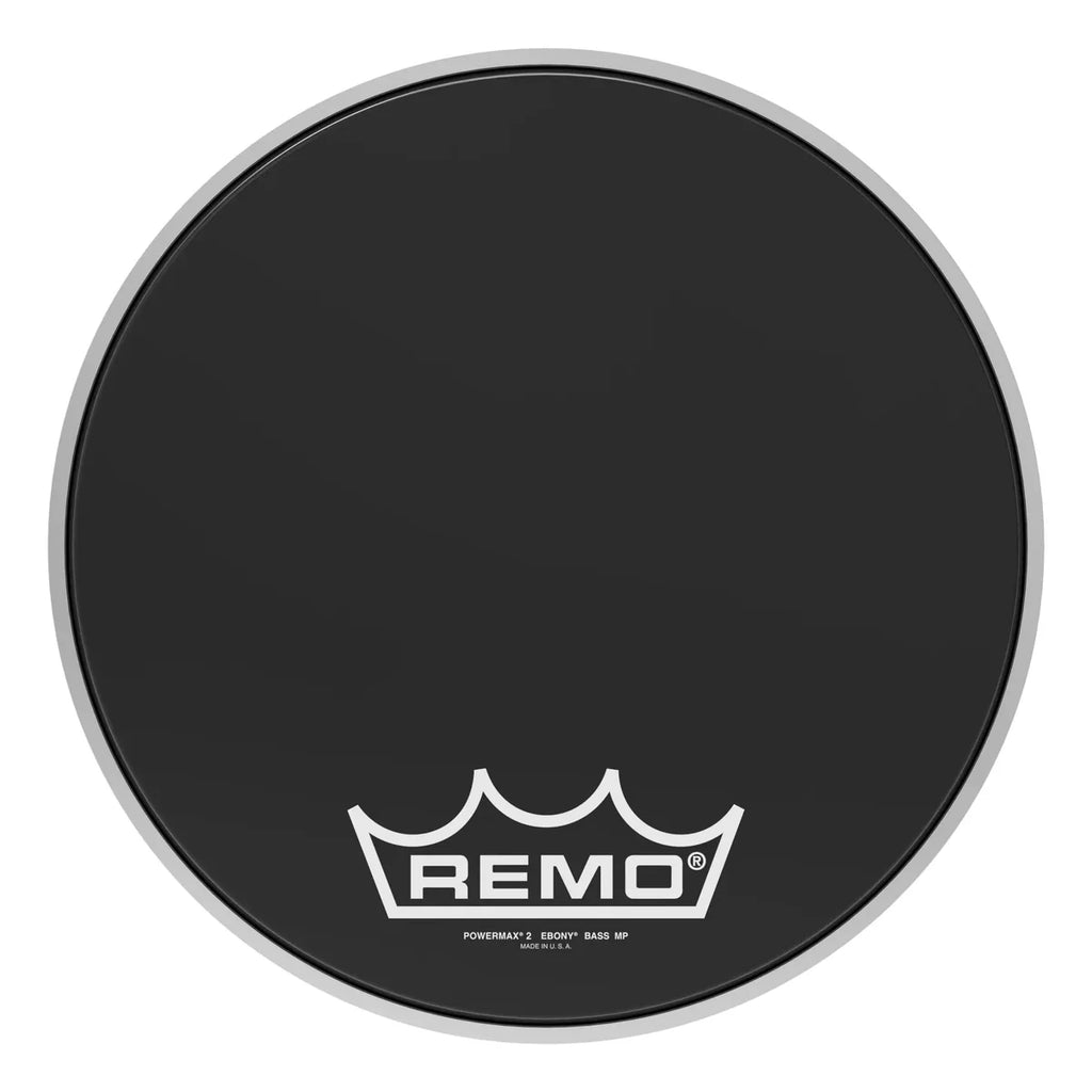 Remo Powermax 2 Ebony Crimplock Marching Bass Head