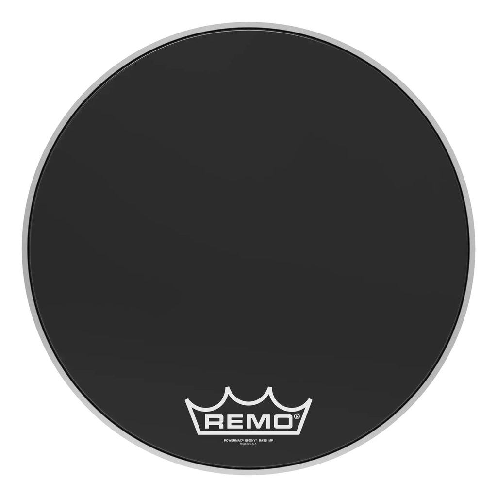 Remo Powermax 2 Ebony Crimplock Marching Bass Head